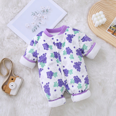 Children's Clothing Autumn And Winter Baby Thick Cotton Jumpsuit
