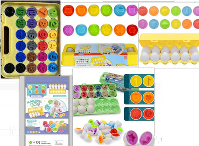 Baby Learning Educational Smart Egg Toy Games Shape Matching Sorters For Kids