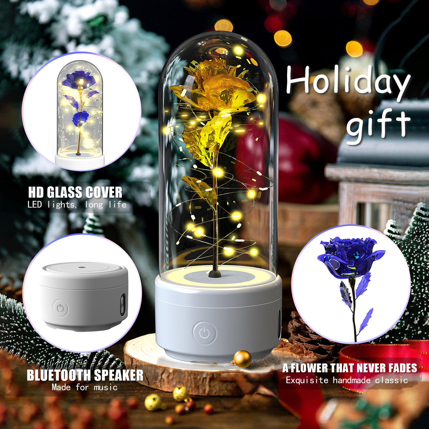 Luminous Rose Speaker Gift